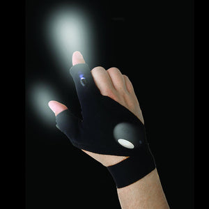 LED FINGERLESS FLASHLIGHT GLOVE - LEFT OR RIGHT