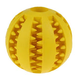 INTERACTIVE RUBBER BALL DOG CHEW TOY